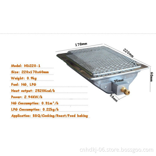 Cheap infrared gas burners for doner kebab grill machine